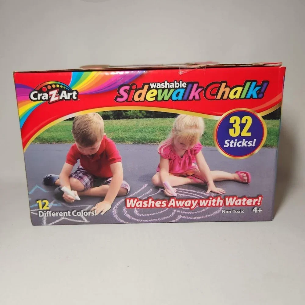 NEW Washable Sidewalk chalk 32 count school supplies preschool Montessori EASTER
